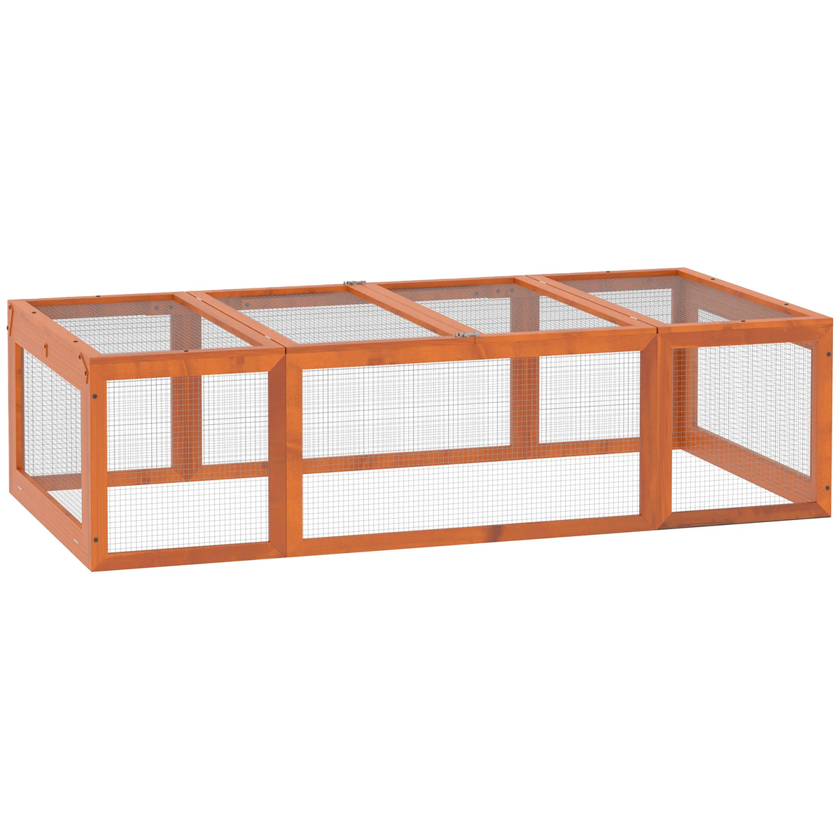 Lauko aptvaras smulkiems gyvūnams, atverčiamas stogas, oranžinis