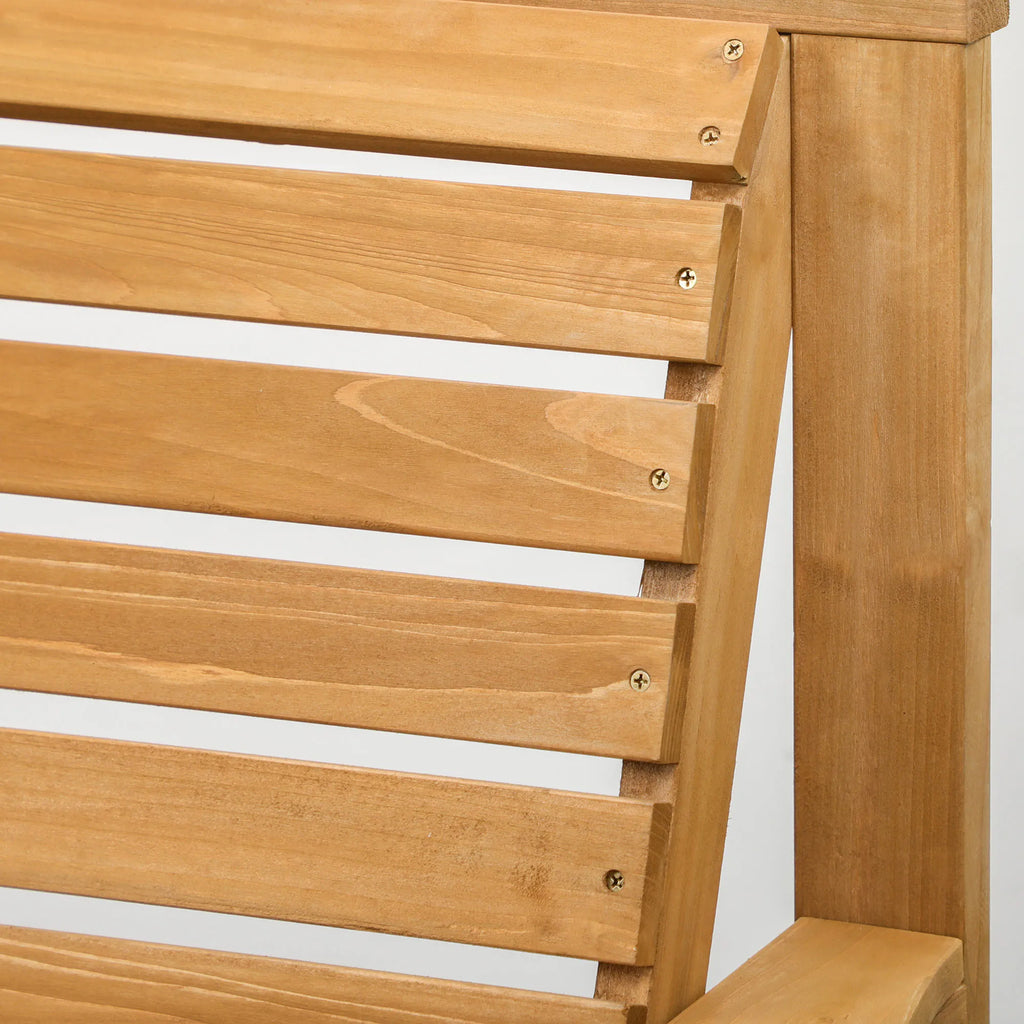 Lauko baldų komplektas su stalu pušies medienos rudas