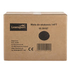 Lauko batutas Leansport, 427–435 cm, su apsauginiu tinklu, juodas