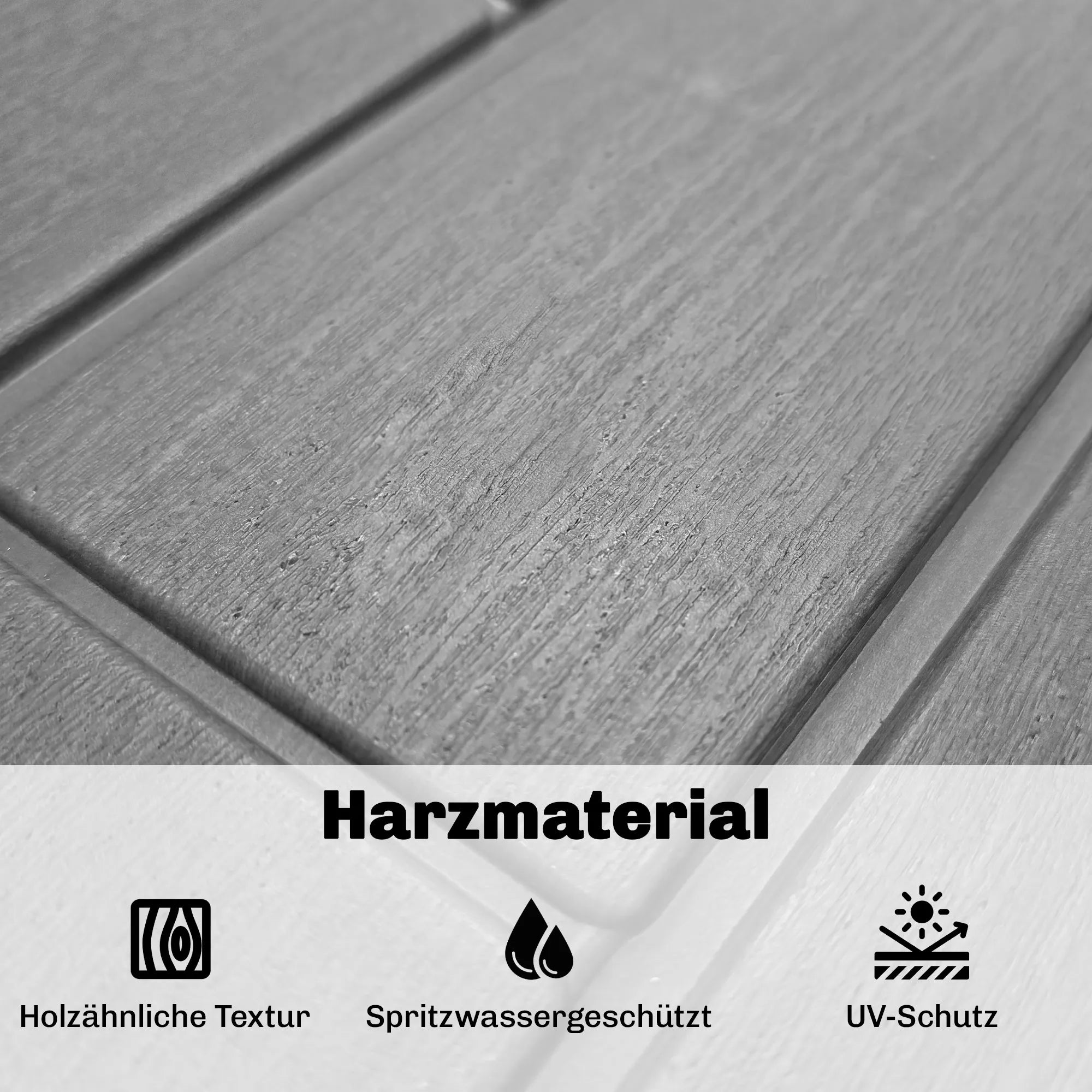 Lauko daiktadėžė 227 litrų plastikinė su medžio imitacija pilka 106,5x43x54,5cm