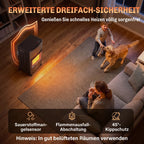 Lauko dujinis šildytuvas, 1,5–4,2 kW, sulankstomas, su ratukais