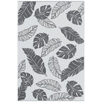 Lauko kilimas dvispusis plastikinis 182 × 274cm pilkas