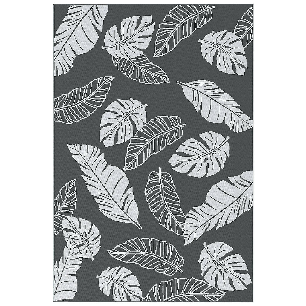 Lauko kilimas dvispusis plastikinis 182x274cm pilkas