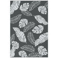 Lauko kilimas dvispusis plastikinis 182x274cm pilkas