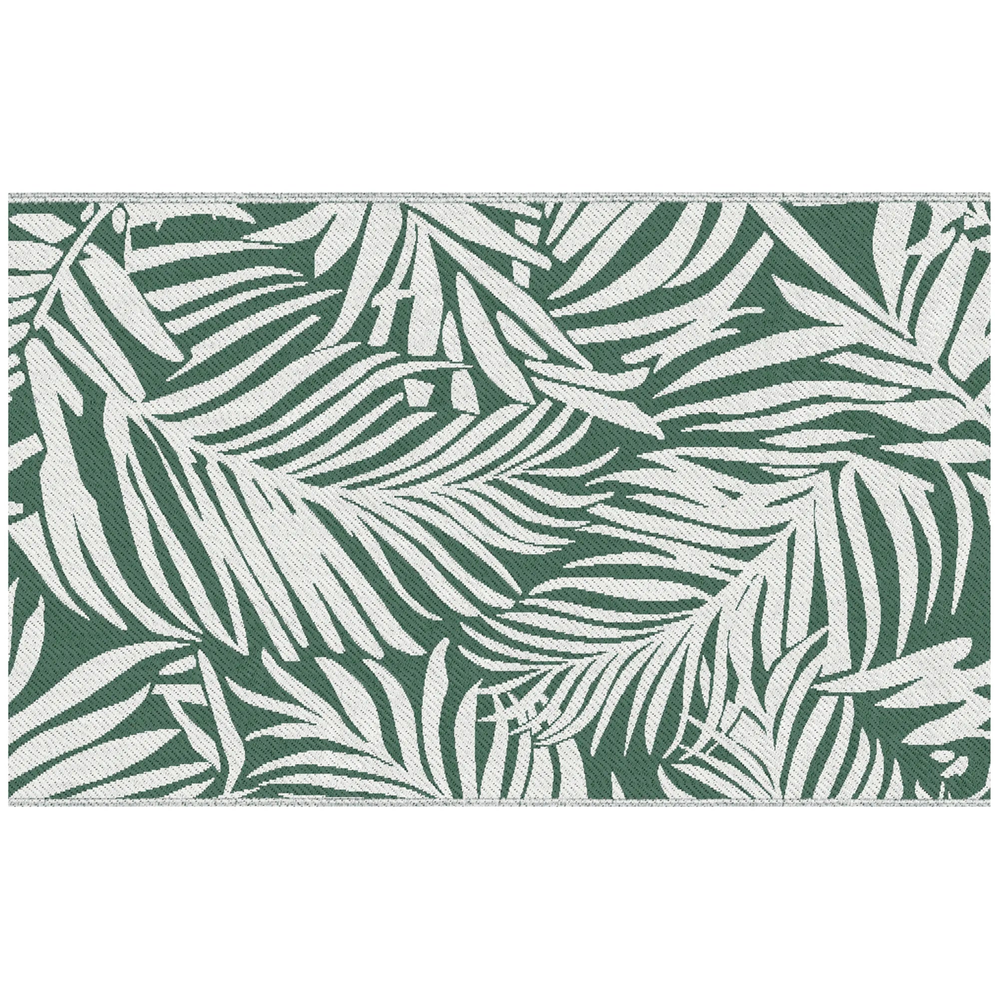 Lauko kilimas dvispusis polipropileninis 152 x 243 cm tamsiai žalias