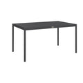 Lauko stalas aliumininis 145 x 90 cm, tamsiai pilkas