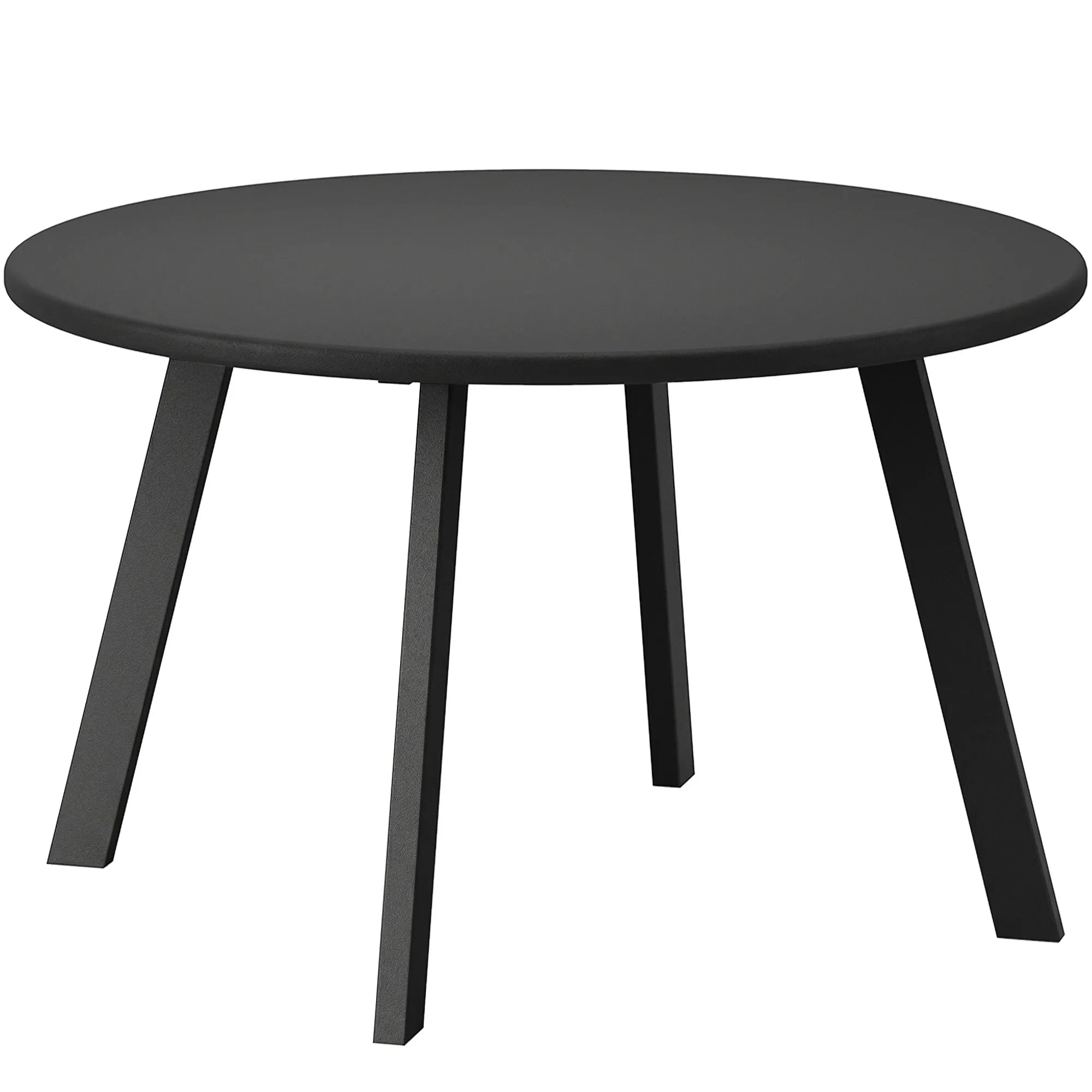 Lauko stalas apvalus 70 cm juodas