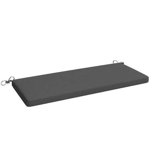 Lauko suoliuko pagalvėlė 110 x 46 cm, vandeniui atspari, tamsiai pilka
