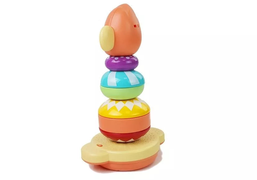 Lavinamasis žiedų piramidės žaislas, 6 mėn.+, plastikinis, 20 × 25 × 35 cm, spalvotas