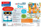 Lavomasis robotas „Coding Lab Doc“, 4–6 metų vaikams, baltas-šviesiai mėlynas