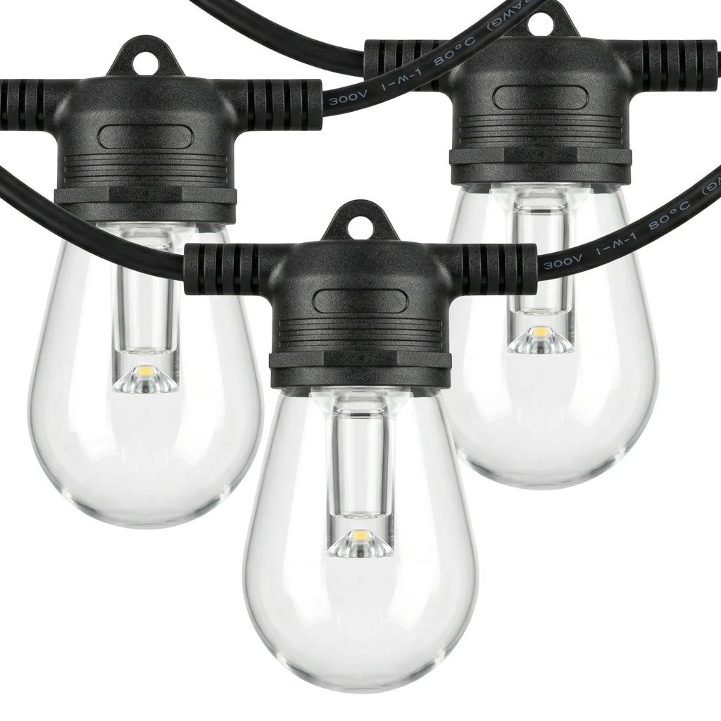 LED lauko girlianda RGBW su nuotolinio valdymo pultu 16,8 m juoda