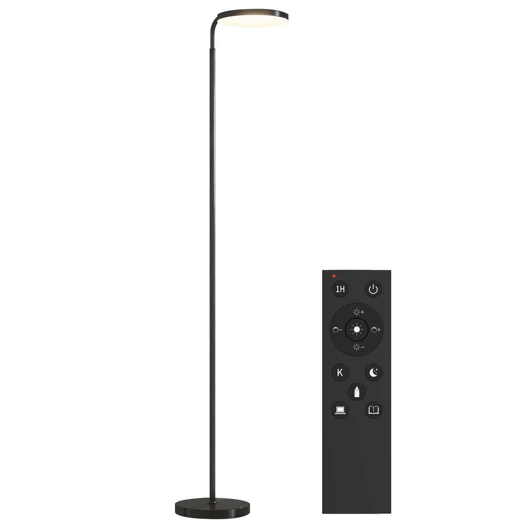 LED toršeras su magnetiniu nuotolinio valdymo pulteliu, juodas