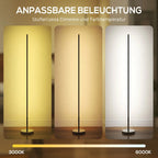LED toršeras su nuotolinio valdymo pulteliu, 150 cm, sidabrinės spalvos