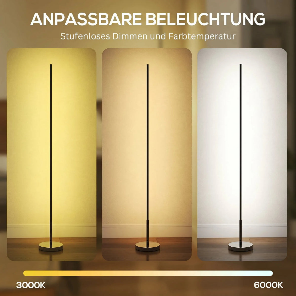 LED toršeras su nuotolinio valdymo pulteliu, 150 cm, sidabrinės spalvos