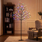 LED vyšnių žiedų medis, 150 cm, 160 LED, 20 lanksčių šakelių, Kalėdų dekoracija