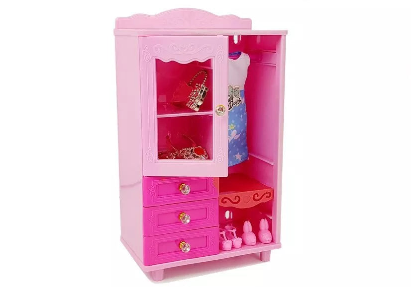 Lėlių baldų ir aksesuarų rinkinys LELIA Dream Princess Room, su lėle ir drabužiais, 10–14 colių lėlėms