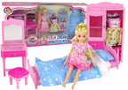 Lėlių baldų ir aksesuarų rinkinys LELIA Dream Princess Room, su lėle ir drabužiais, 10–14 colių lėlėms