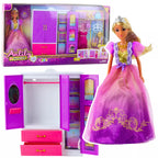 Lėlių drabužių spinta su lėle Anlily The Magic Wardrobe, 34 × 61 × 9 cm