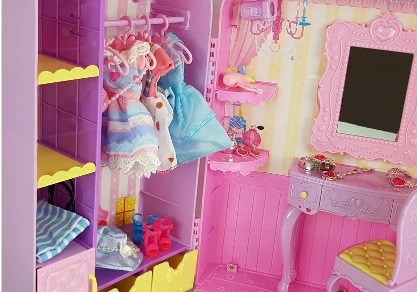 Lėlių žaidimų rinkinys persirengimo kambarys Leantoys, 3 metų+