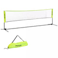 Badminton tinklas reguliuojamu aukščiu 107-155 cm, geltonas