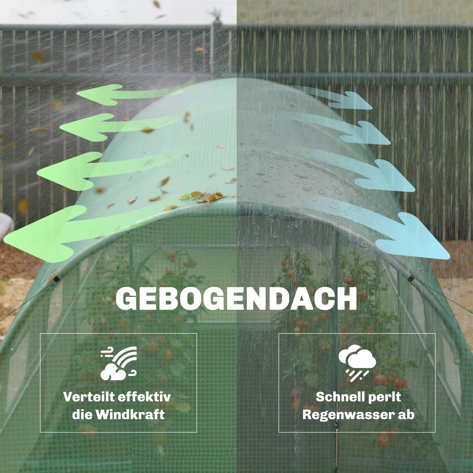 Arkinis šiltnamis su rakinamomis varstomomis durelėmis ir šešiais tinkliniais langais, folinis šiltnamis, pe-ratanas ir plienas, 3 x 2 x 2 m, žalia