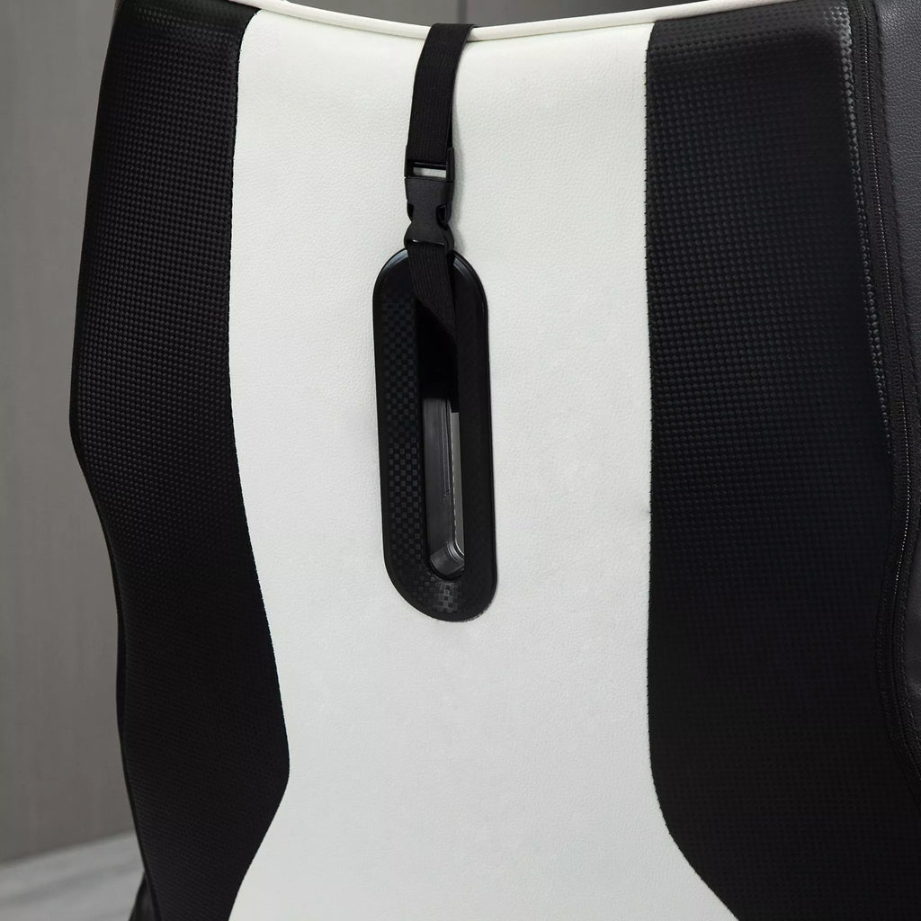 Žaidimų kėdė Ergonomiška žaidimų kėdė su galvos atrama ir reguliuojamu aukščiu Žaidimų kėdė Biuro kėdė su sūpynės funkcija Juoda + balta