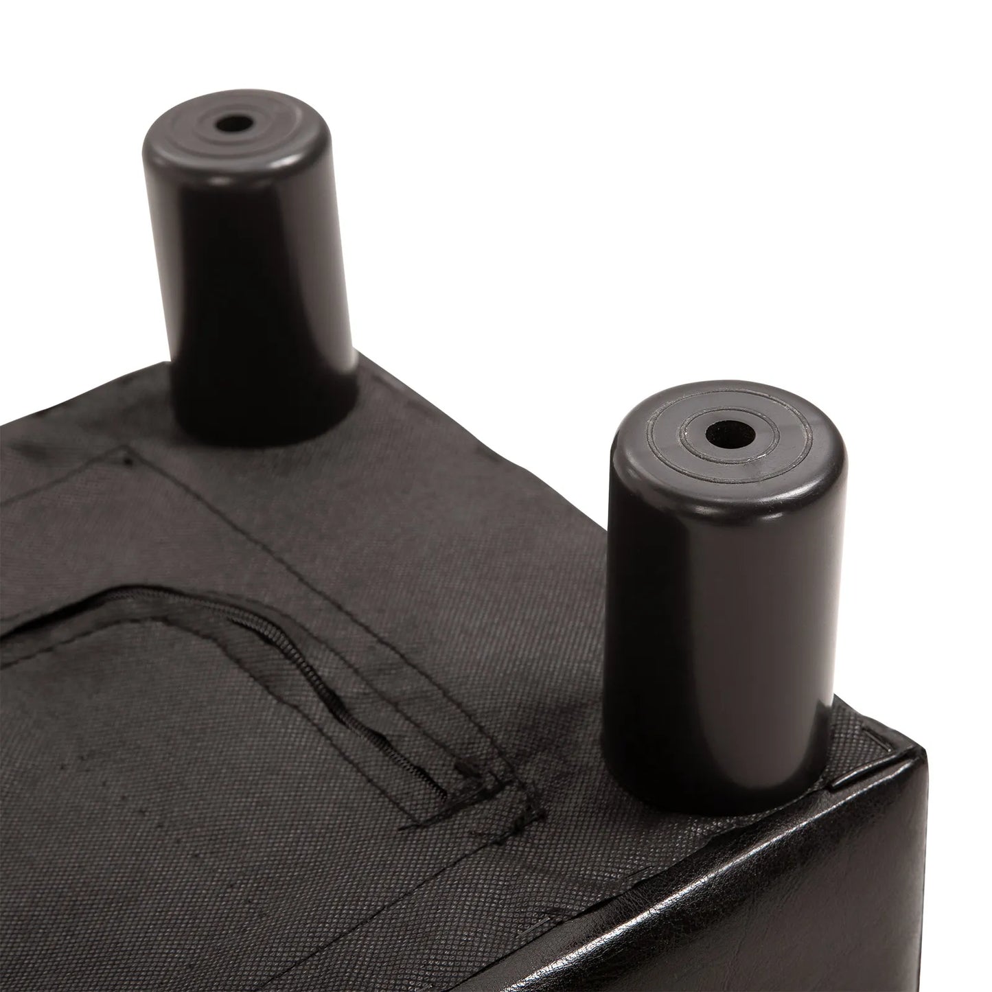 Pufas su medžiaginiu užvalkalu, dirbtinės odos išvaizdos, iki 110 kg, kavos spalvos, 40 x 30 x 24 cm