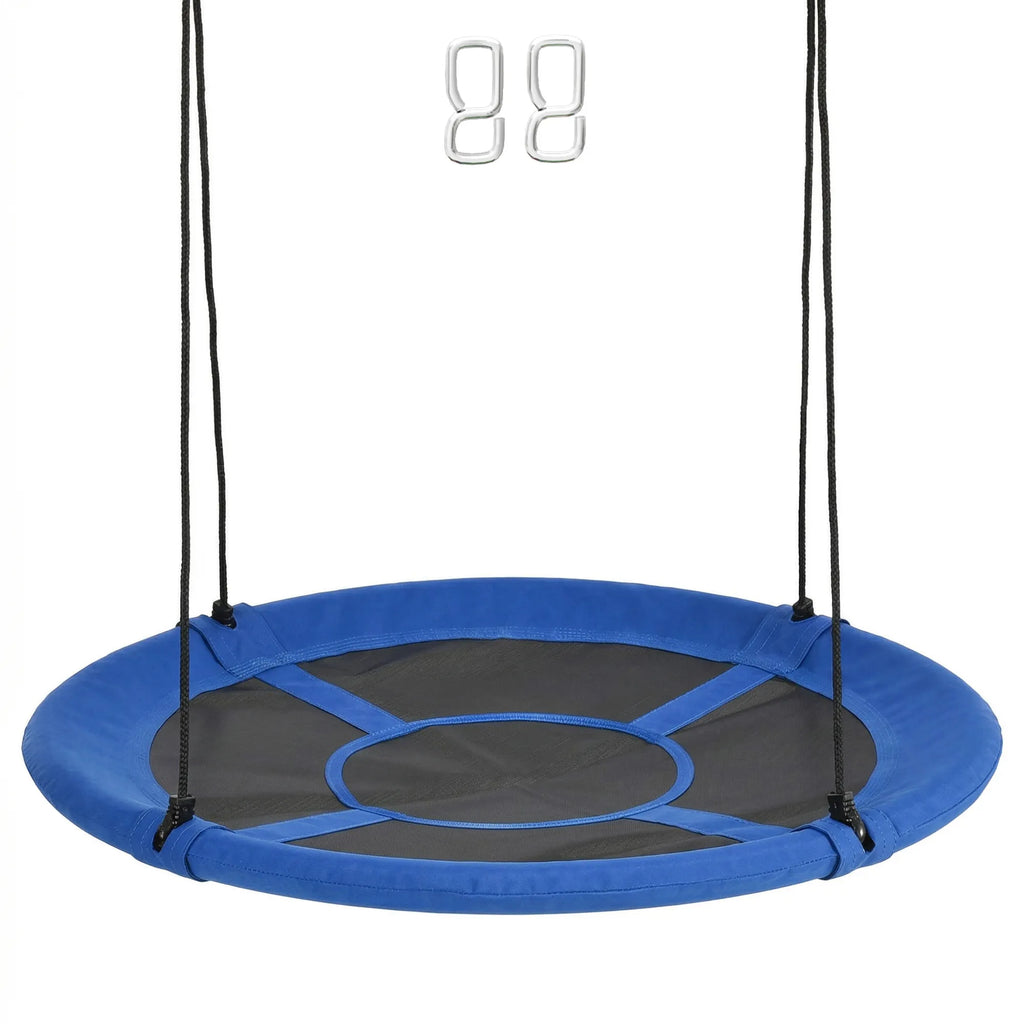 Lizdinė supynė, iki 100 kg, reguliuojamo ilgio lynai, Ø110 cm, mėlyna