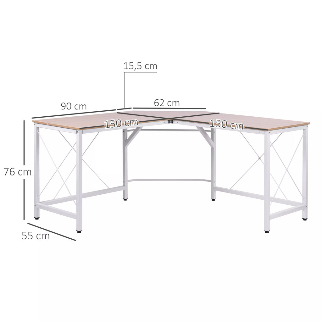 Schema su stalo matmenimis: 150 × 150 cm, aukštis 76 cm, gylis 55 cm