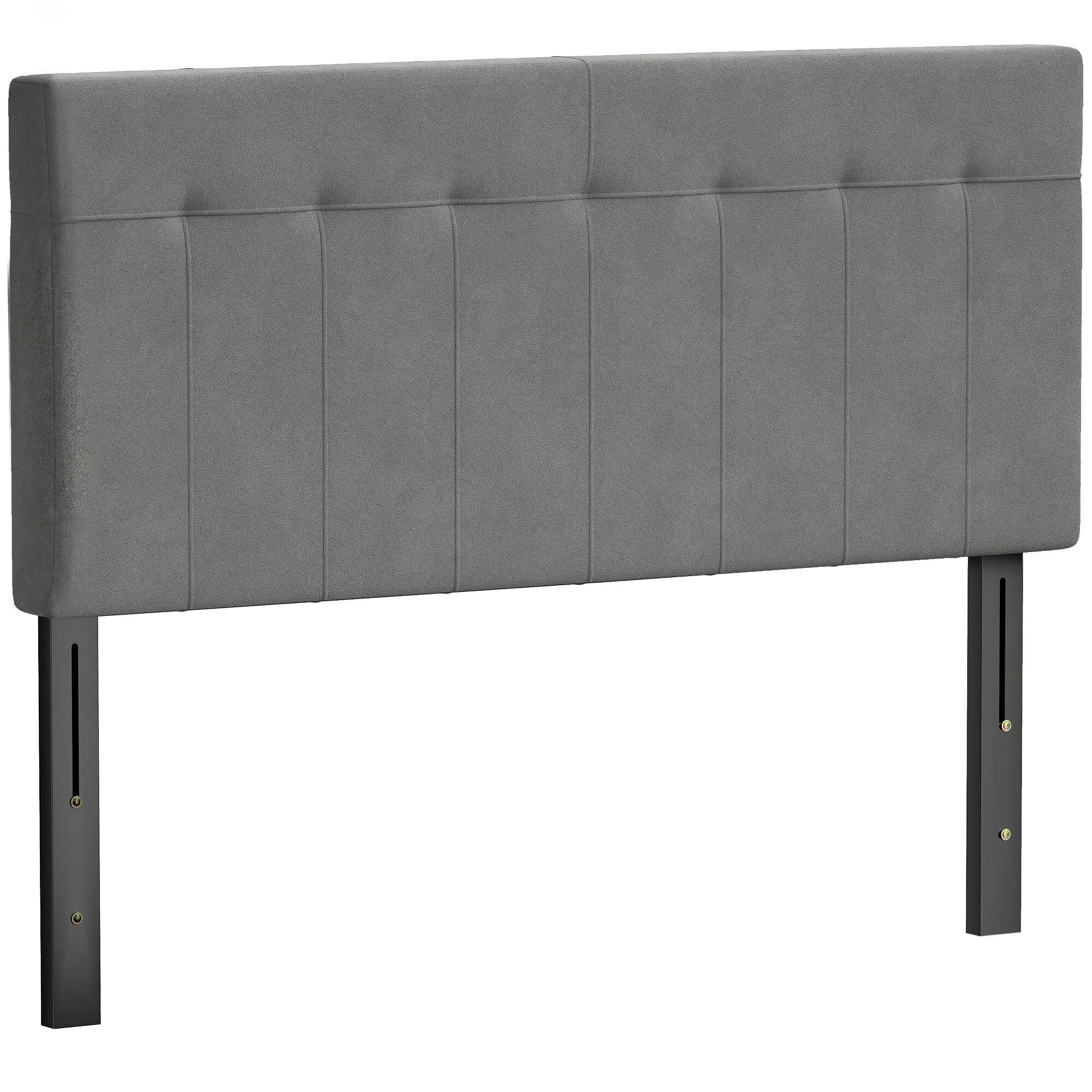 Lovos galvūgalis reguliuojamo aukščio 140 cm pilkas