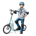 Vaikų paspirtukas nuo 5 metų Scooter Tretroller Cityroller Vaikų paspirtukas Kickboard su pneumatinėmis padangomis 16/12 colių Mėlynas 135 x 58 x 88-94 cm