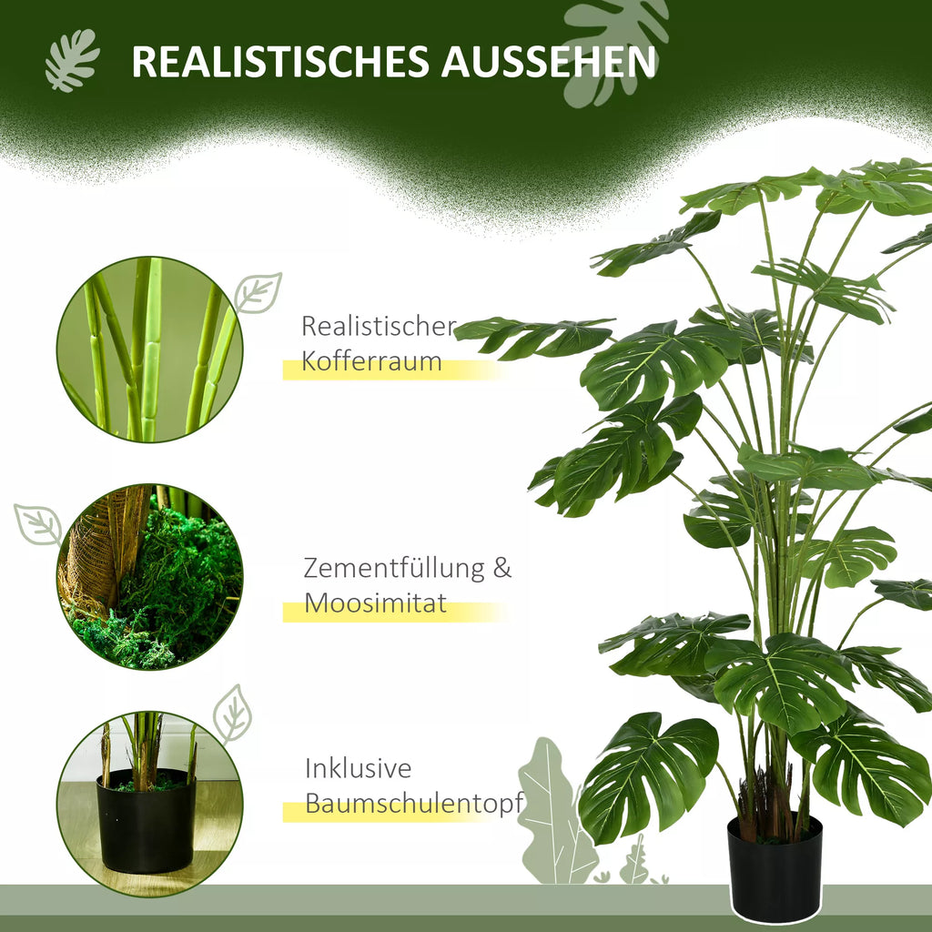 Dirbtinė Monstera Deliciosa, 180 cm, žalia