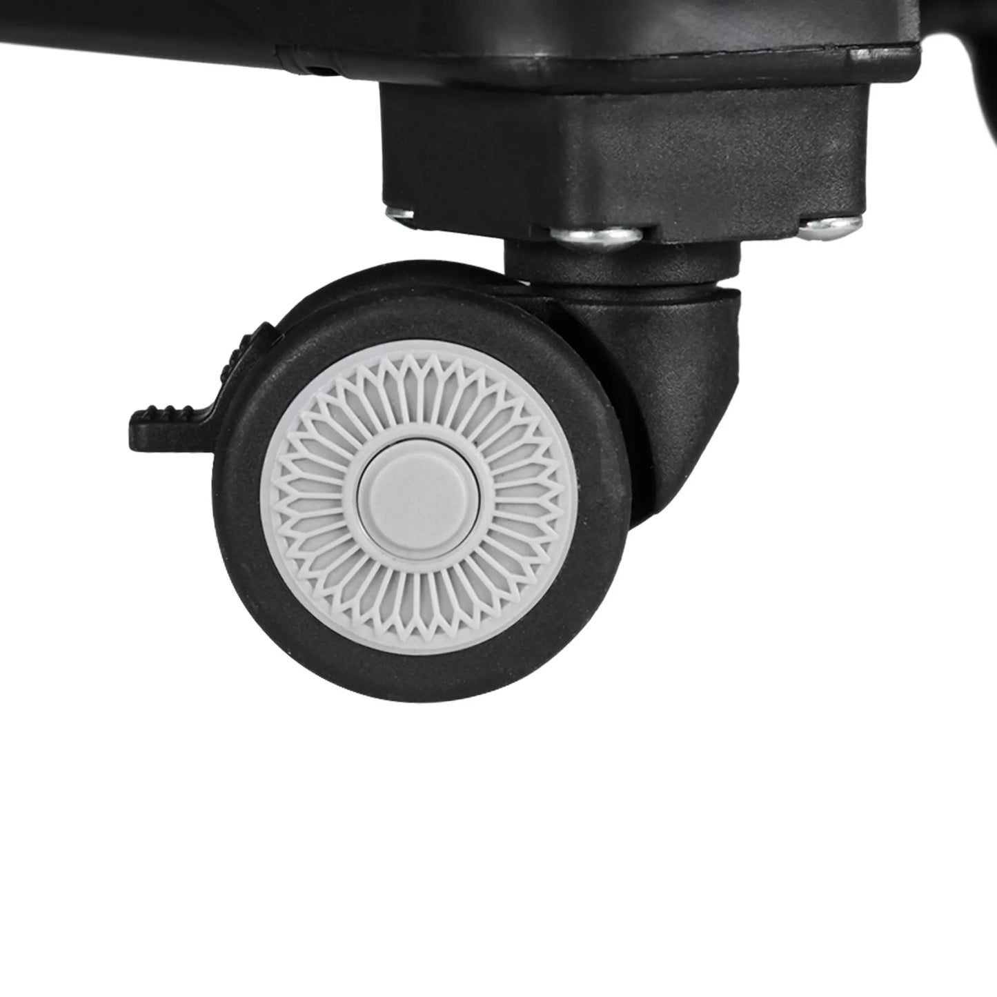 Sulankstomas pirkinių vežimėlis laiptų kopiklis su teleskopine rankena, keliamoji galia iki 65 kg, juodas