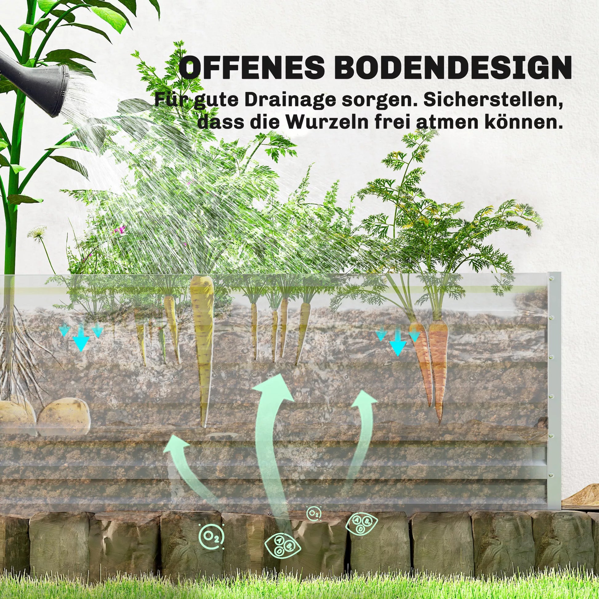 Pomidorų šiltnamis Plėvelinis šiltnamis su aukštu lysve Ritininiu vartu Langu Pasviru stogu 141 x 141 x 190 cm Balta