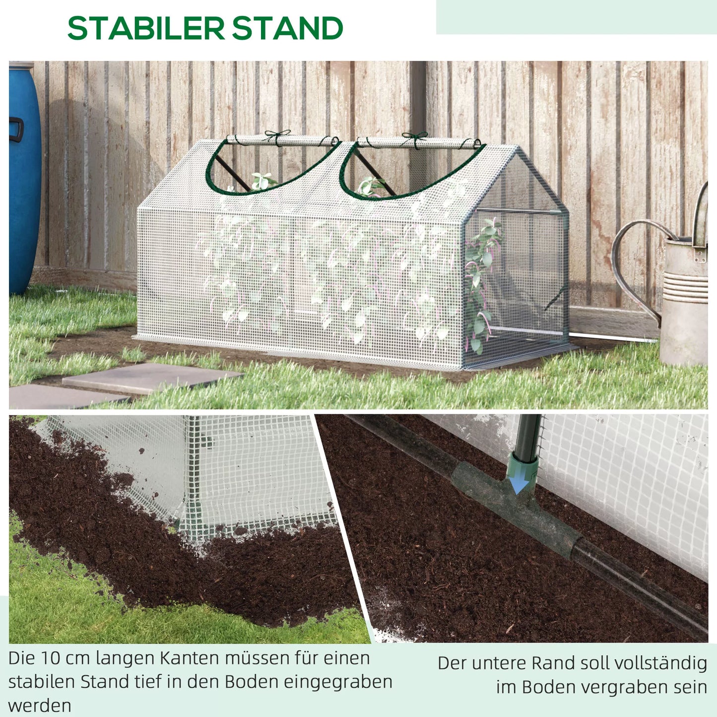 Šiltnamis su langu, PE tinklelio plėvelė, plieninis plėvelinis šiltnamis, šiltnamis balkonui, sodui, namelis pomidorams 120x60x60cm, šiltnamis daržovėms, gėlėms, augalams, baltas