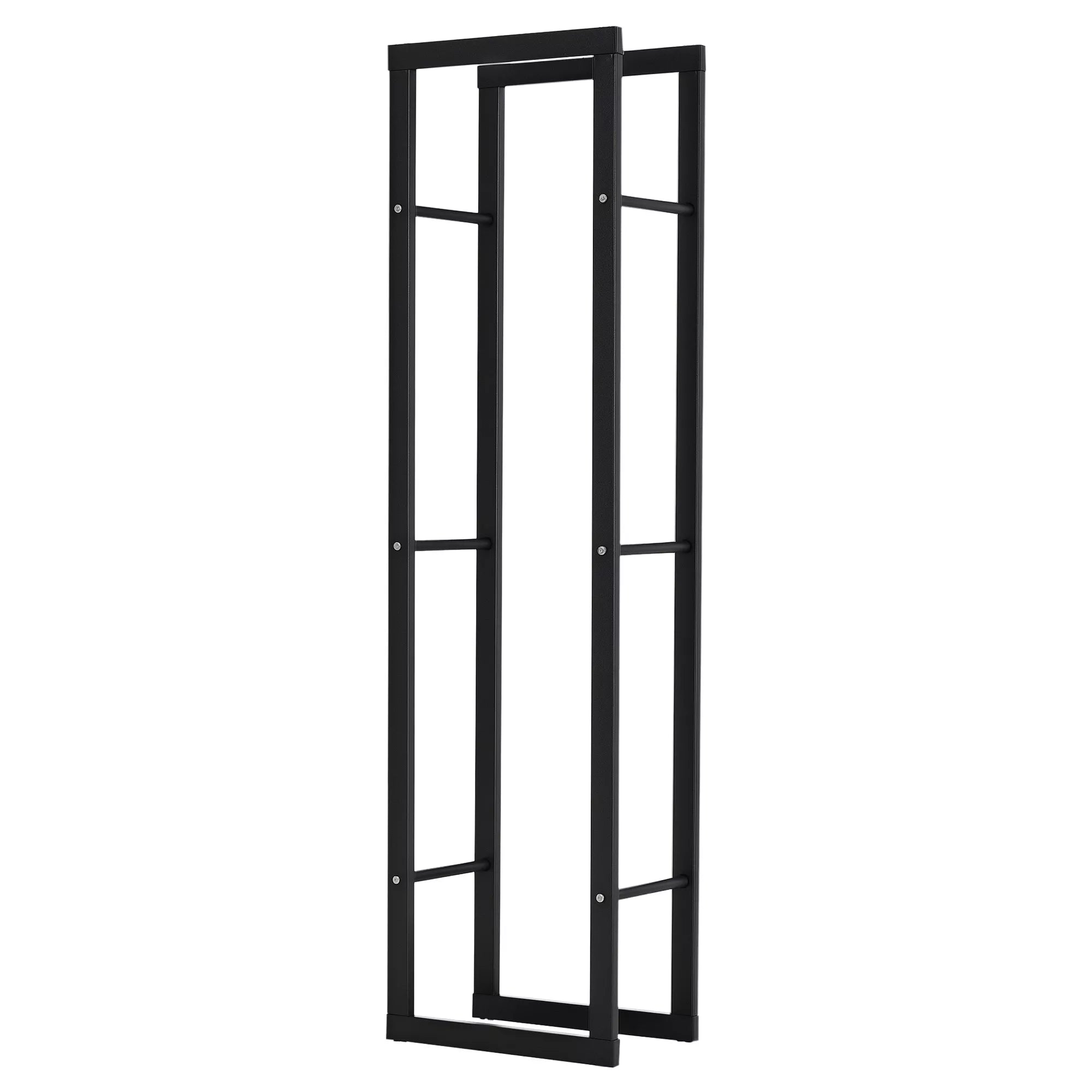 Metalinė malkų lentynėlė 40 x 25 x 150 cm Malkų lentynėlė Stalo pagalba Plieninis rėmas iki 100 kg Malkų laikymo vieta Lauko medinė lentynėlė Malkų lentynėlė sodui Terasai Lauko Juoda