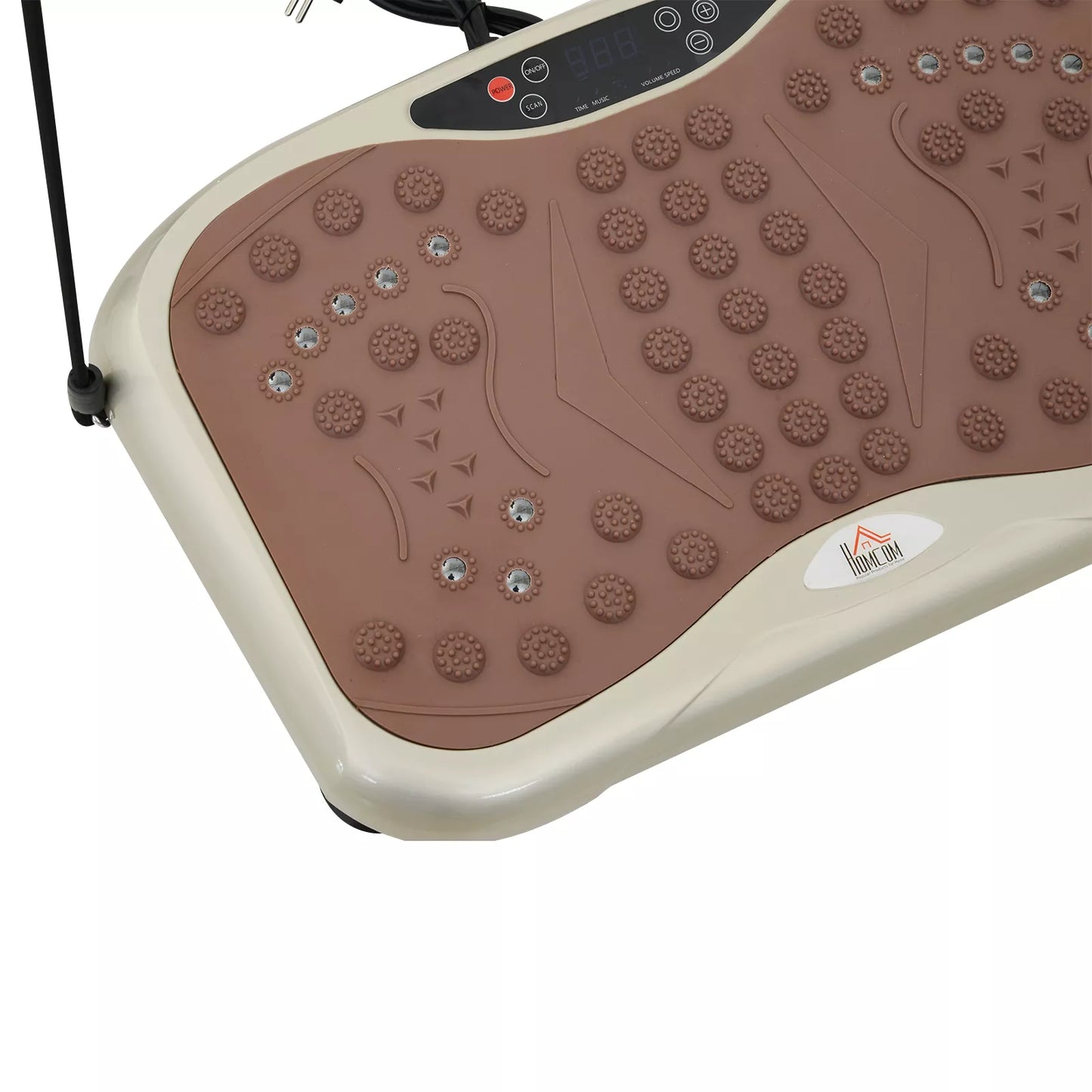 Vibracinė plokštė | Vibrotreneris | Treniruoklis su LED ekranu, USB garsiakalbiu, treniruočių juostomis ir nuotolinio valdymo pulteliu