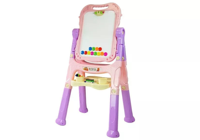 Magnetinė kreidinė lenta 2 viename, rožinė ir violetinė