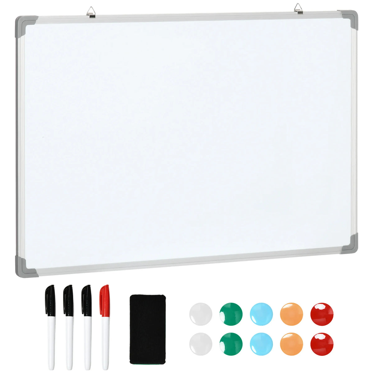 Magnetinė lenta Whiteboard, balta, 90x60 cm