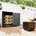 Malkų stovas, 0,33 m³, su nešimo krepšiu ir dangčiu, metalinis rėmas, iki 150 kg, 120 x 36 x 99 cm, juodas