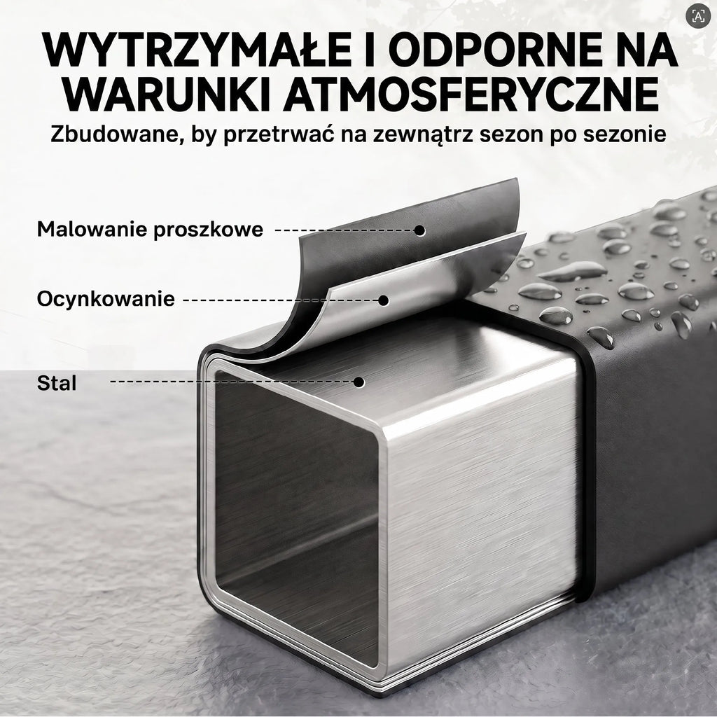 Malkų stovas, 106 × 25 × 113 cm, su 600D Oksfordo audinio uždangalu, juodas