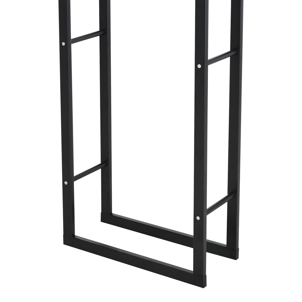 Malkų stovas, metalinis, 40 × 25 × 150 cm, iki 100 kg, juodas