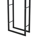 Malkų stovas, metalinis, 40 × 25 × 150 cm, iki 100 kg, juodas