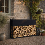 Malkų stovas su 600D Oksfordo uždangalu, 202 × 25 × 113 cm, juodas