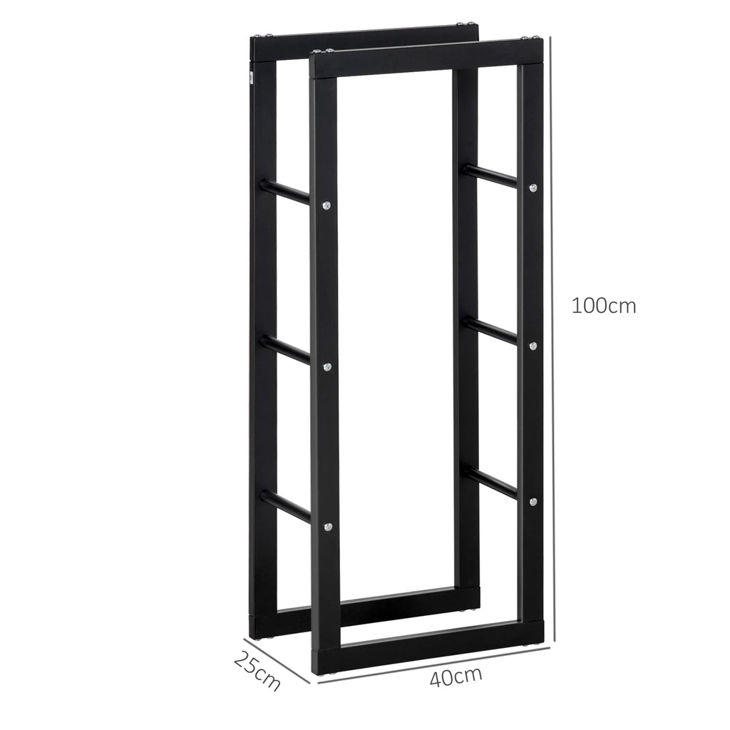 Malkų stovas su plieniniu rėmu, iki 100 kg, 40 × 25 × 100 cm, juodas