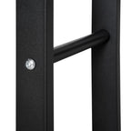 Malkų stovas su plieniniu rėmu, iki 100 kg, 40 × 25 × 100 cm, juodas