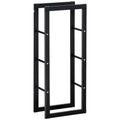 Malkų stovas su plieniniu rėmu, iki 100 kg, 40 × 25 × 100 cm, juodas
