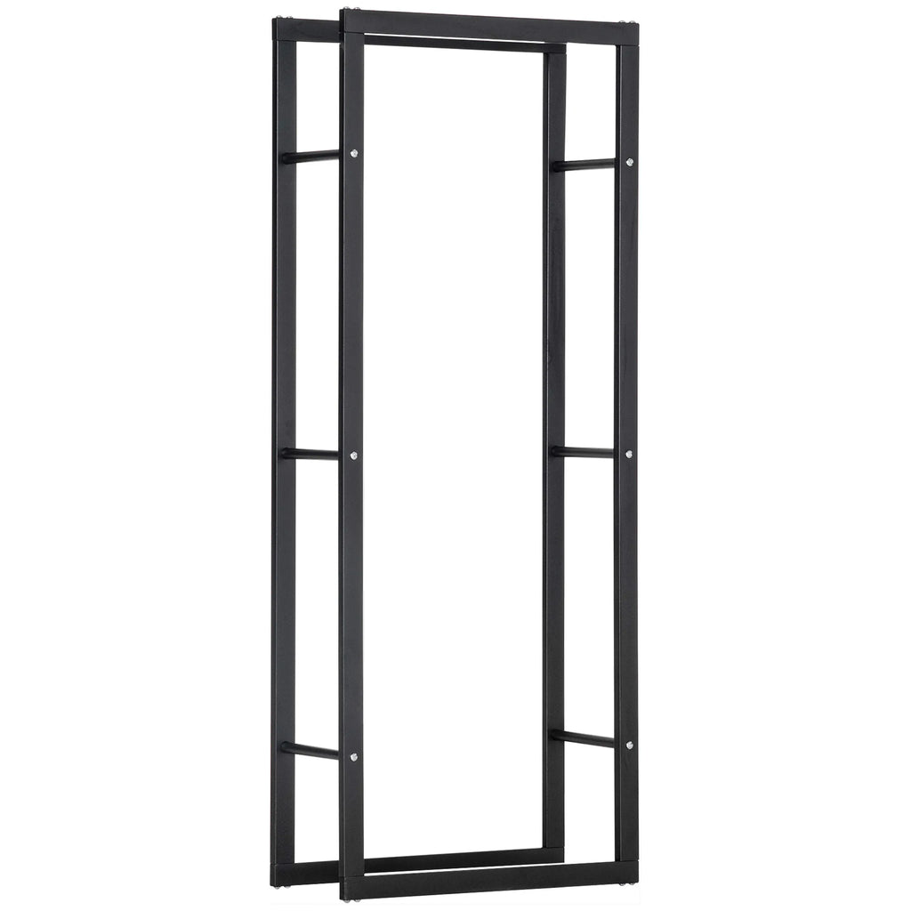 Malkų stovas vidaus ir lauko naudojimui, metalinis, 60 × 25 × 150 cm, juodas