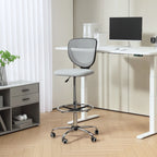 Meistro kėdė ergonomiška, aukšta, reguliuojamo aukščio, iki 120 kg, šviesiai pilka