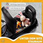 Mercedes-Benz C-Class vaikiškas paspirtukas-mašinėlė, juodas